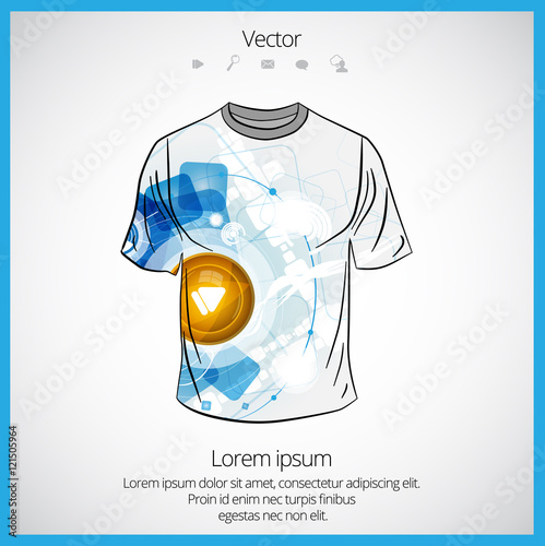 Vector. Man's t-shirt design 