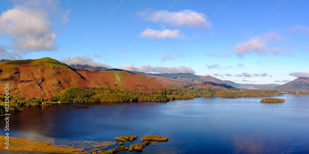Derwent Water, the Lake Distirct, England seen from