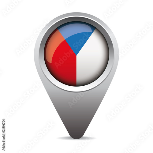 Czech republic - Czechia flag pointer vector Free Download Czech republic - Czechia flag pointer vector - GFXLoad