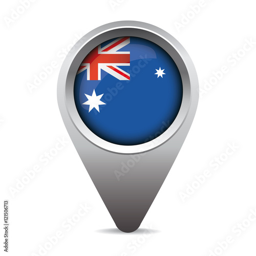 Free Download Australia flag pointer vector - GFXLoad