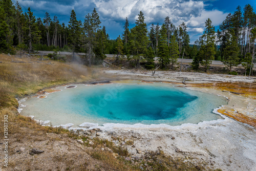 Blue Pool in the Yellowstone National Park