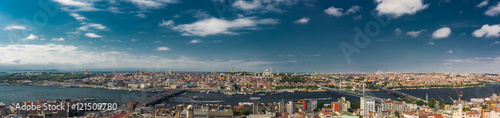 Beautiful panoramic cityscape of Istanbul