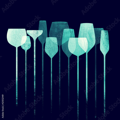 Paper textured party glasses