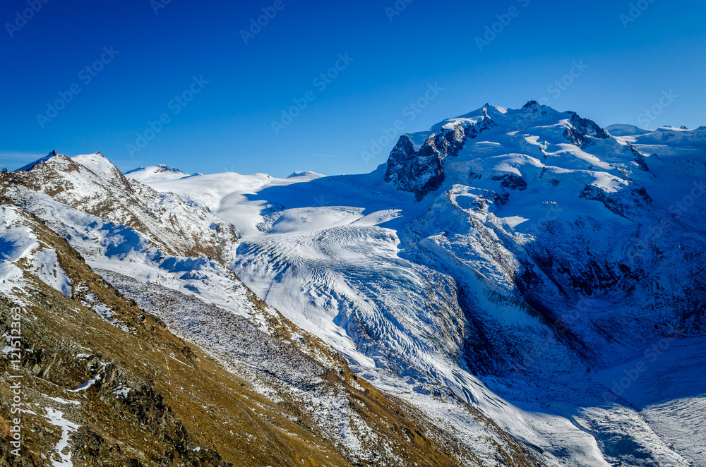 View from summit of Gornergrat, Zermatt
