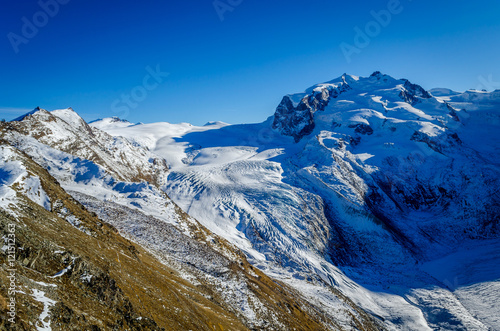 View from summit of Gornergrat, Zermatt