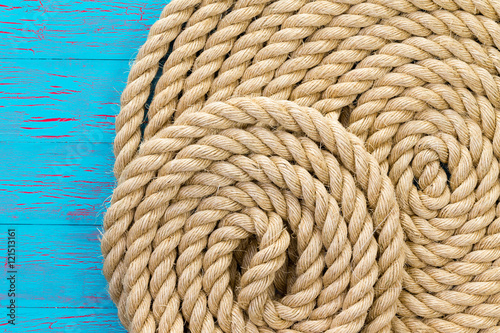 Maritime theme background of wound up rope