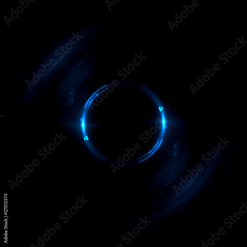 Abstract ring background with luminous swirling backdrop. Glowing spiral. The energy flow tunnel. Shine round frame with light circles light effect. Glowing cover. Space for your message.