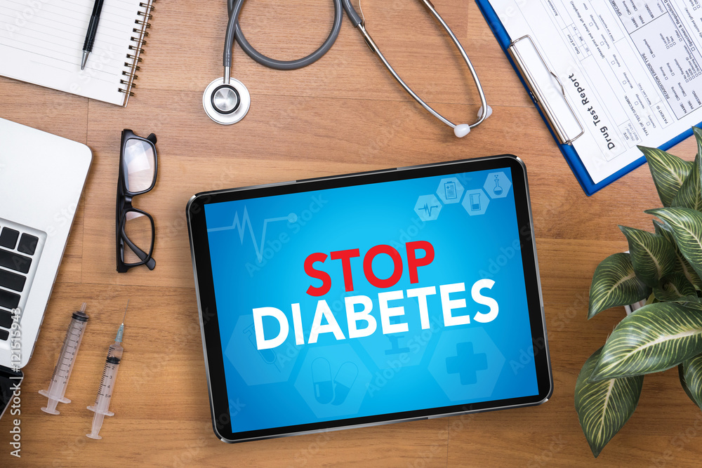 STOP DIABETES CONCEPT STOP DIABETES CONCEPT