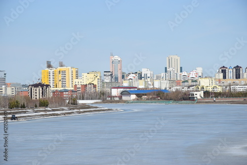 View in Astana, Kazakhstan, in winter