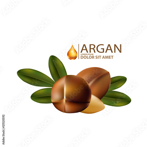 argan oil Serum and Background Concept Skin Care Cosmetic