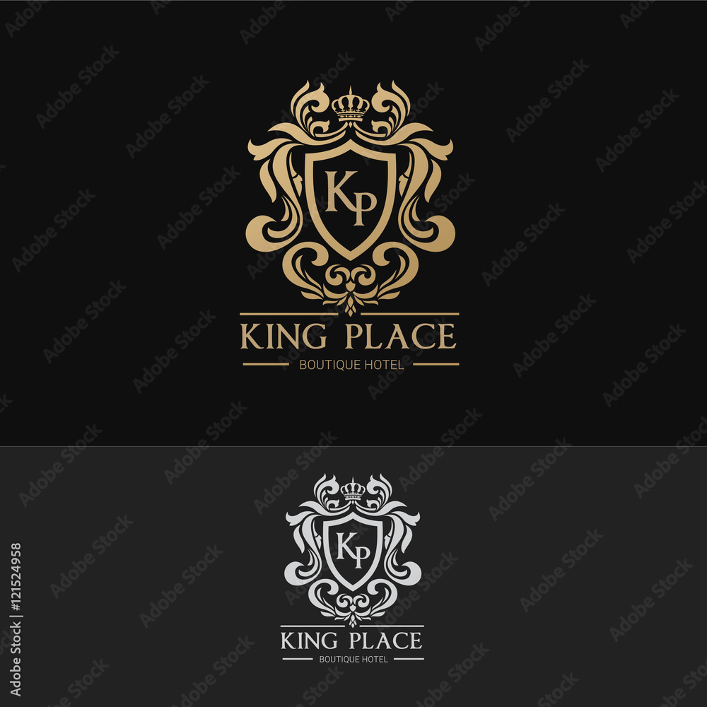Hotel and luxury logo template. Royal and king logo design template. Hotel and luxury logo template. Royal and king logo design template.