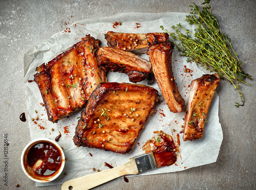 Fotomurale grilled pork ribs