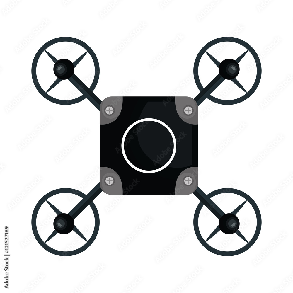 drone quadrocopter black isolated vector illustration eps 10 drone quadrocopter black isolated vector illustration eps 10