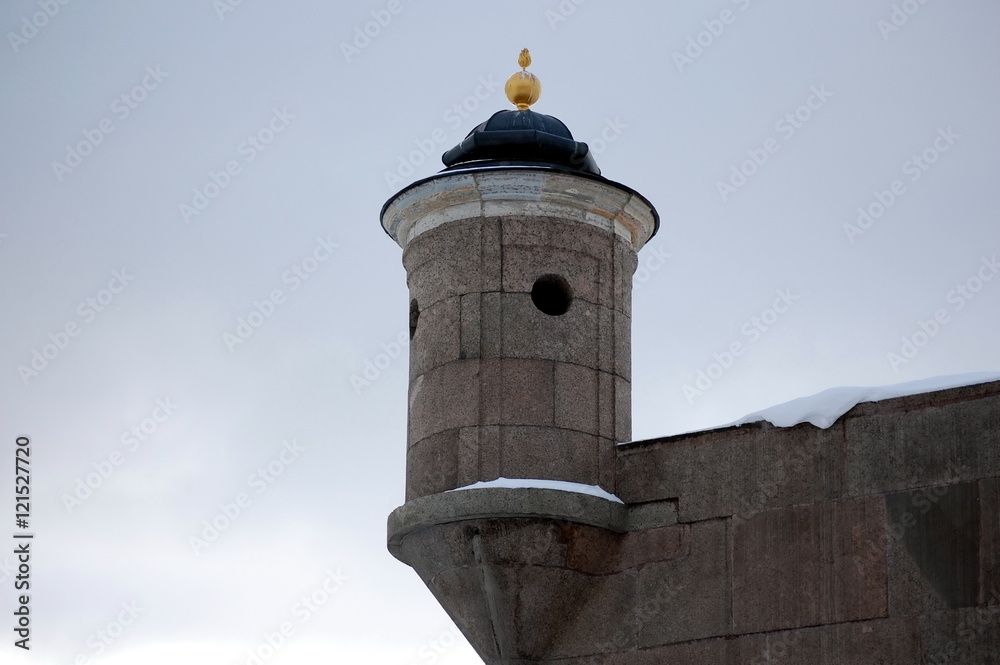 Tower of Alekseevsky Ravelin in Peter and Paul Fortress, St-Petersburg, Russia Tower of Alekseevsky Ravelin in Peter and Paul Fortress, St-Petersburg, Russia