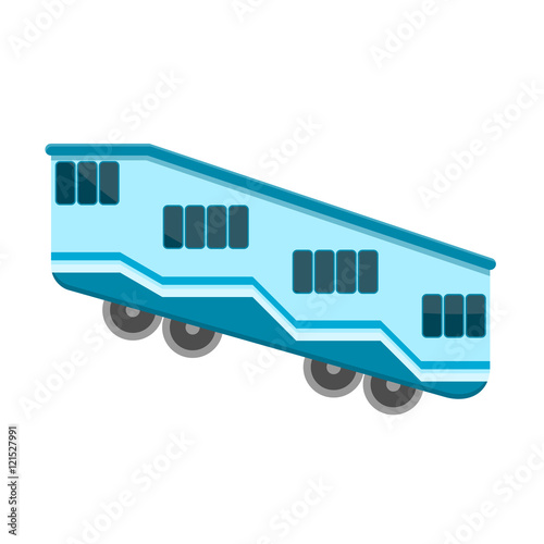 Color vector funicular on a white background. The element of urb