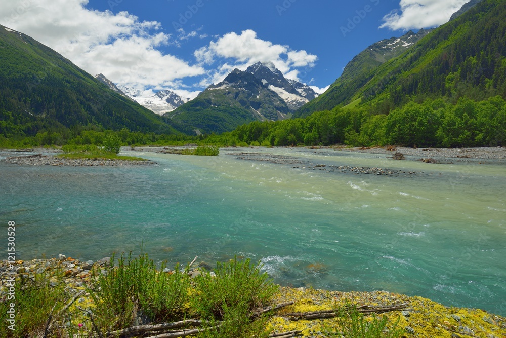 River in valley