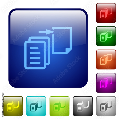 Color move file square buttons