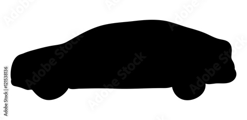 silhouette car vector symbol icon design.