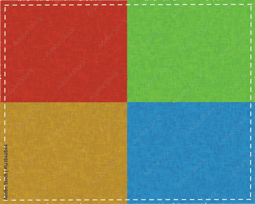 Fototapeta premium set of four natural canvas textures.