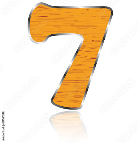 Wood Numbers -vector
