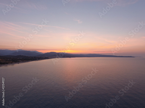 Thassos sunrise   Aerial photos