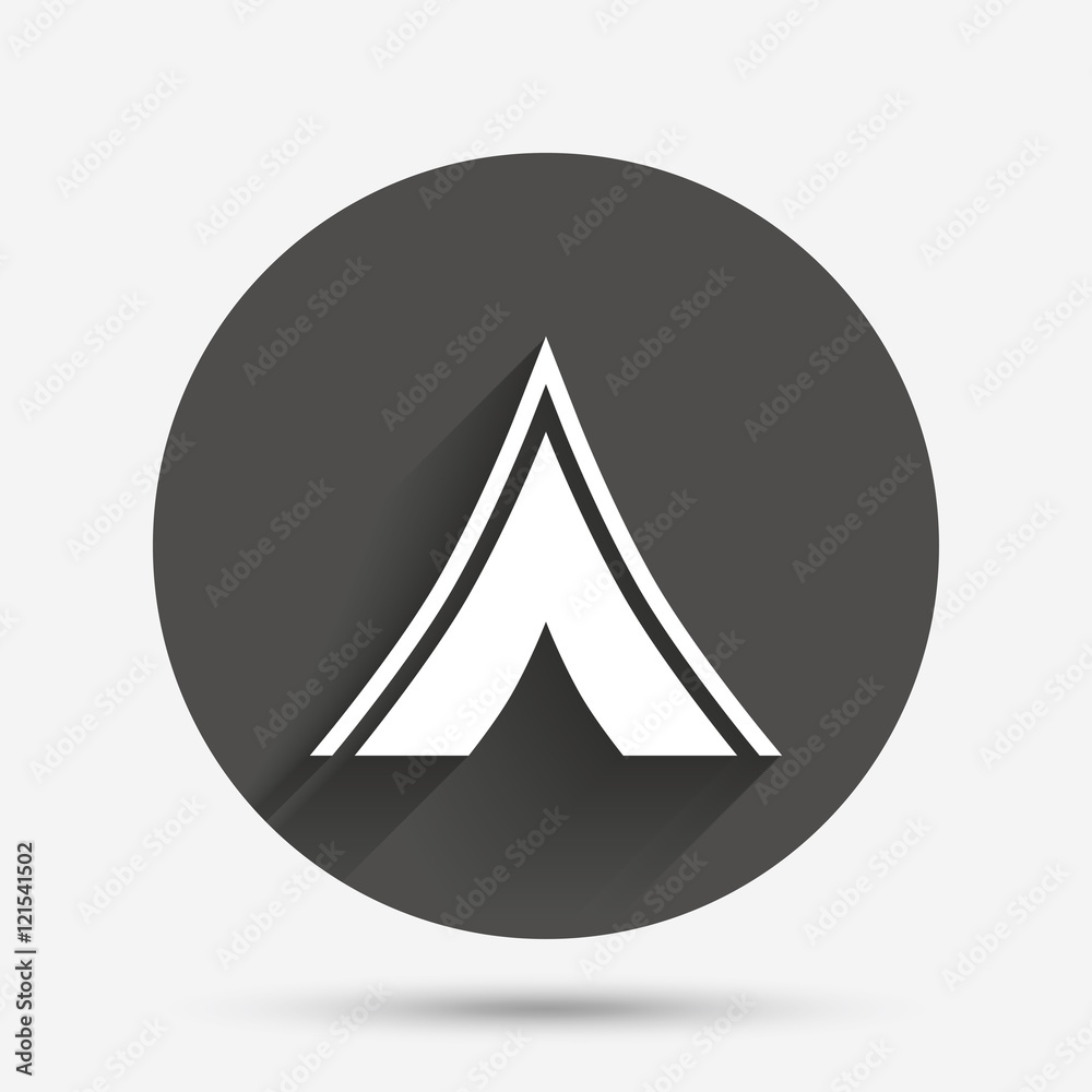Tourist tent sign icon. Camping symbol. Tourist tent sign icon. Camping symbol.