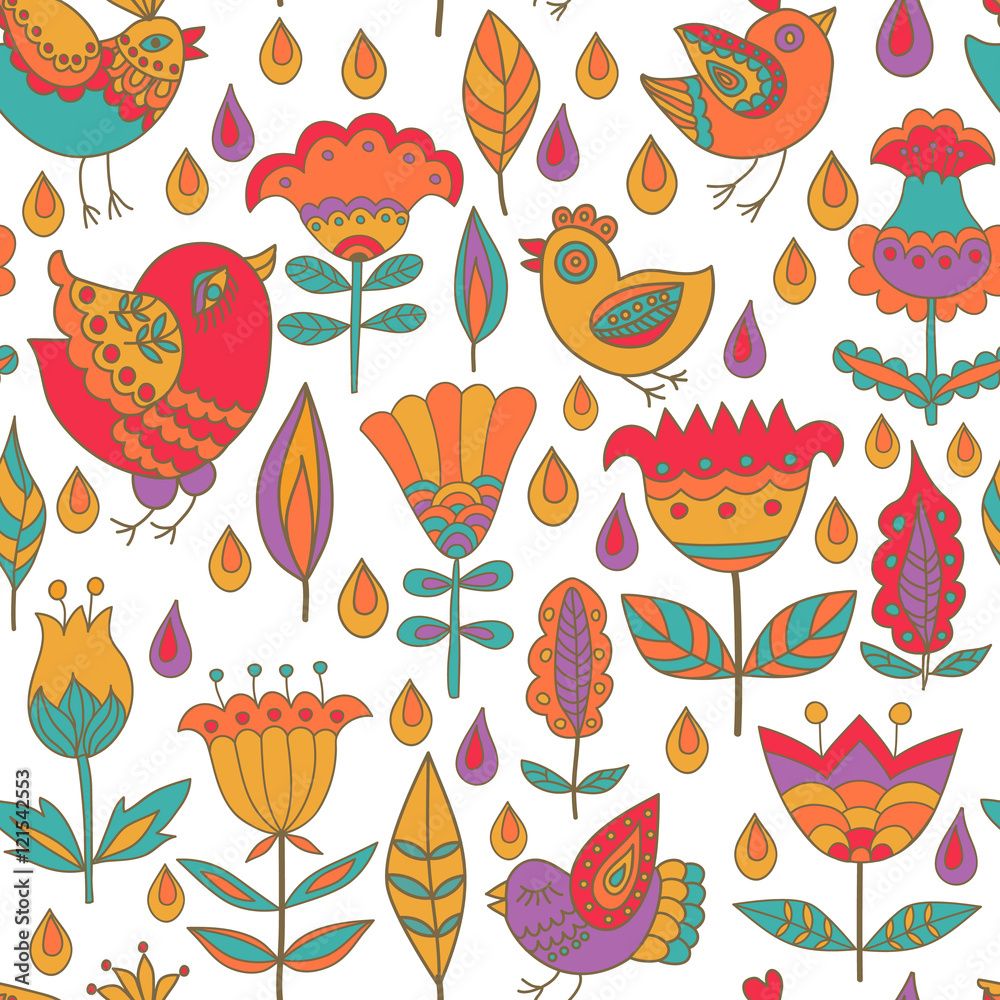 Decorative seamless background pattern