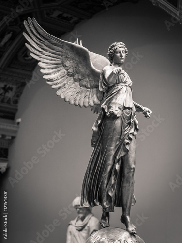 Roman classical statue of Victory woman with wings