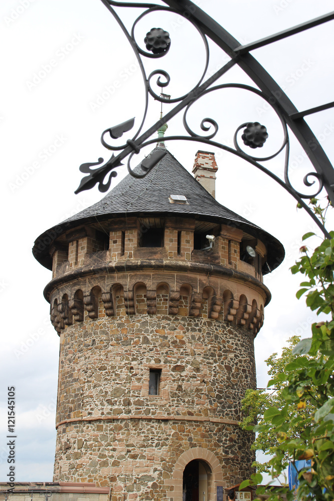 Ein Burgturm