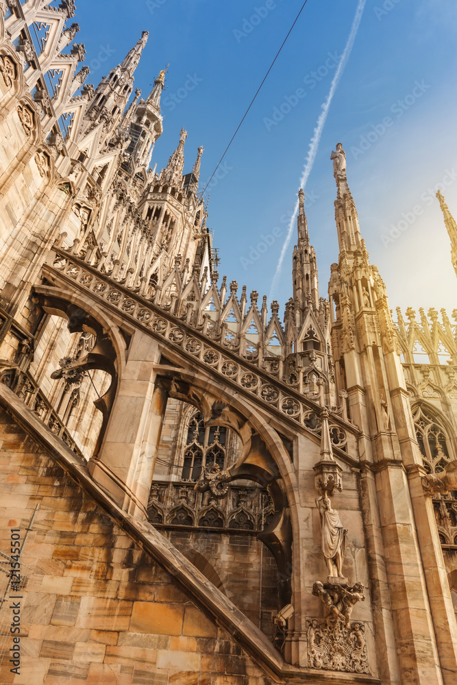 Milan cathedral duomo spires