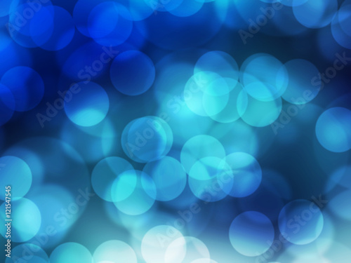 Bokeh blue background.