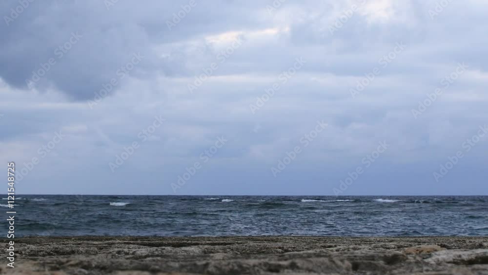 Shallow focus zoom out shot of storm weather approaching Okinawa. Shallow focus zoom out shot of storm weather approaching Okinawa.