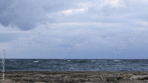 Wallpaper Mural Shallow focus zoom out shot of storm weather approaching Okinawa. Torontodigital.ca