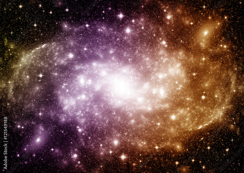Obraz premium galaxy in a free space