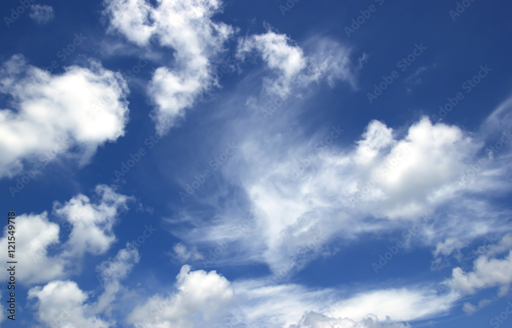 Fototapeta premium Sky white clouds Natural outdoor