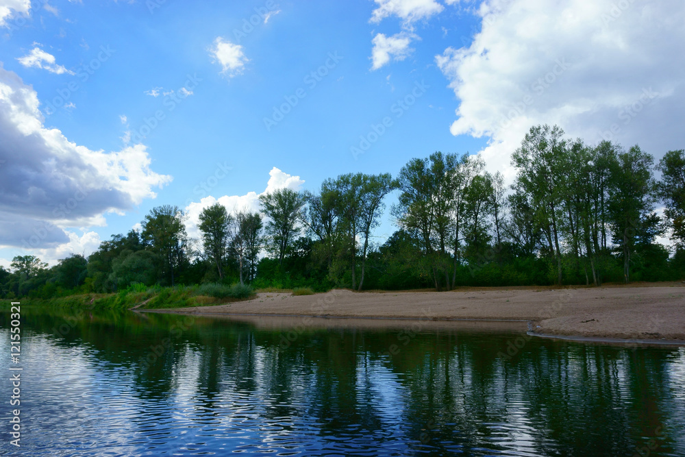 landscape river forest