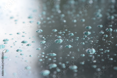 Drops on the window. photo