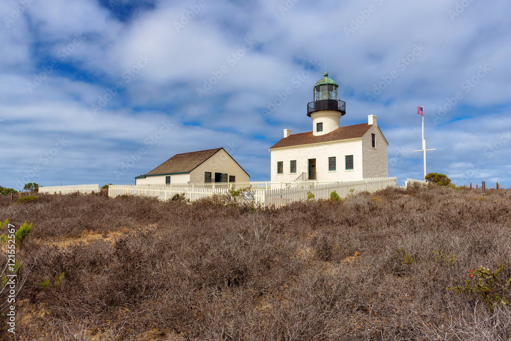 San Diego, California at the Old Loma Point Lighthouse.