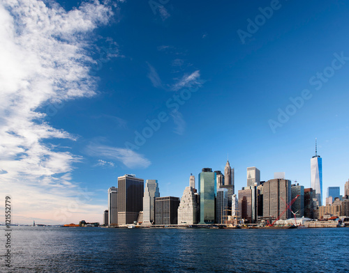 Financial district of Manhattan  New York  USA