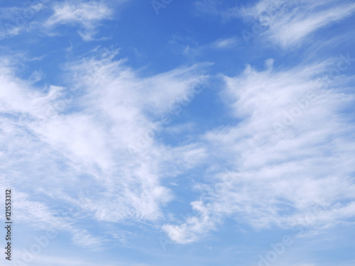 clouds in the blue sky