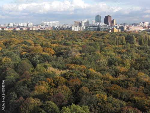 Herbst in Berlin   Blick   ber den herbstlichen Berliner Tiergarten