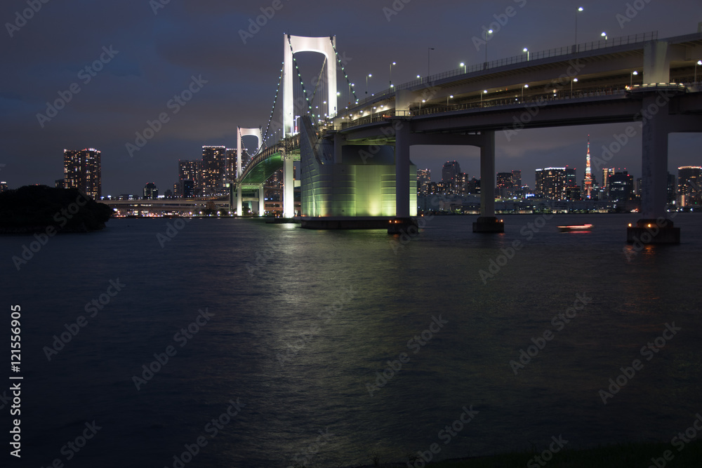 東京の大きな鉄橋
