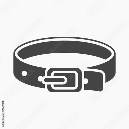Pet collar icon of vector illustration for web and mobile