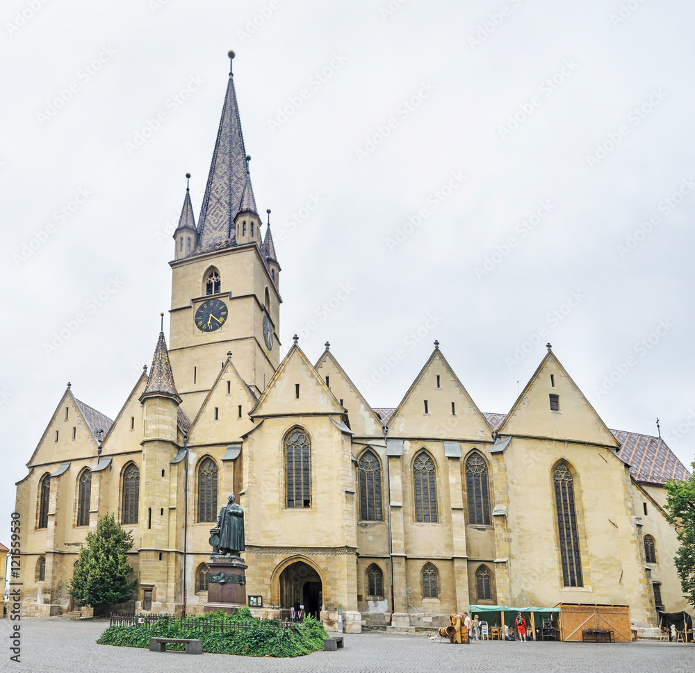 The Lutheran Cathedral of Saint Mary from Sibiu, Romania The Lutheran Cathedral of Saint Mary from Sibiu, Romania