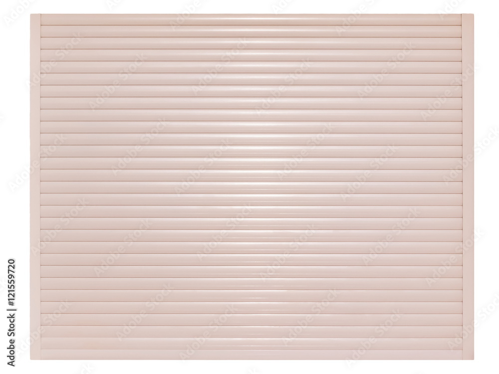 Automatic roller shutter door isolated on white background Automatic roller shutter door isolated on white background