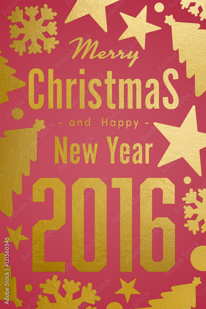 Obraz premium merry christmas and happy new year background