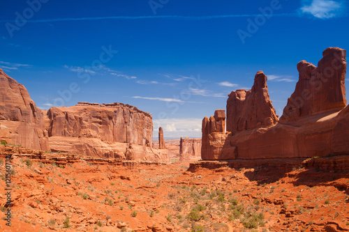 Sandstone monuments, Arches National Park, Utah