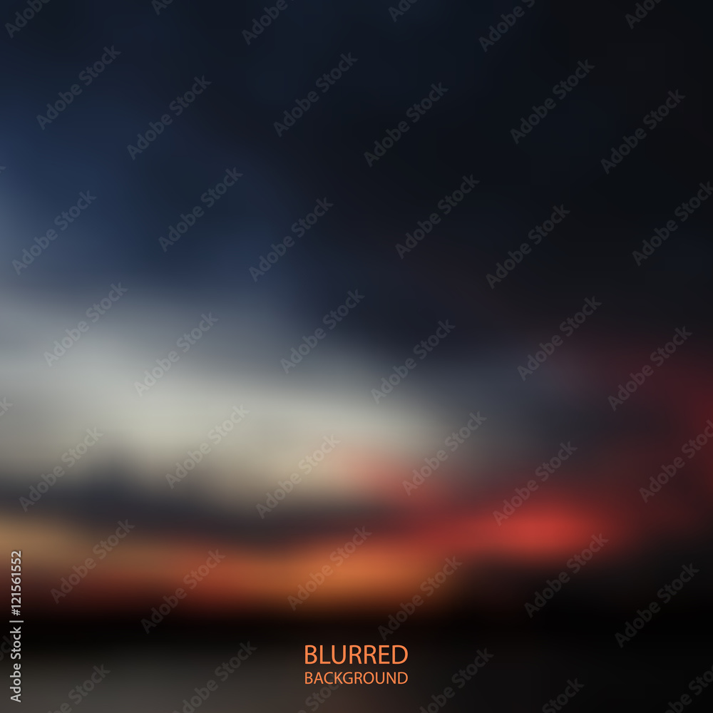 Abstract Background - Blurred Image - Sunset 