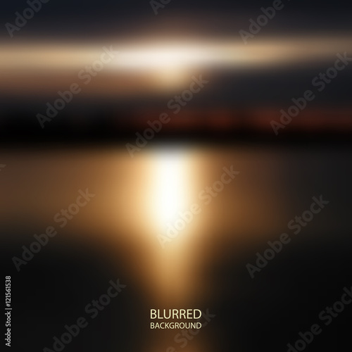 Abstract Background - Blurred Image - Sunset
