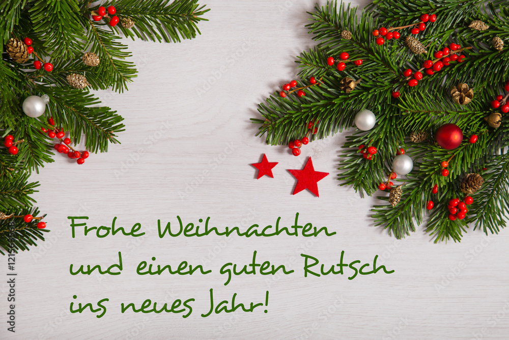 Frohe Weihnachten und einen guten Rutsch-Weihnachtlicher Hintergrund